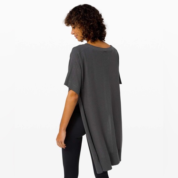 LULULEMON Be At Ease Poncho in Graphite Grey One Size - Picture 12 of 14